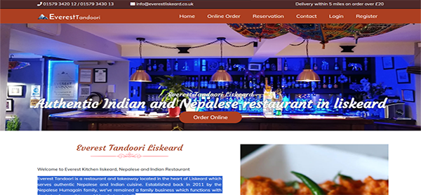 Everest Tandoori Liskeard